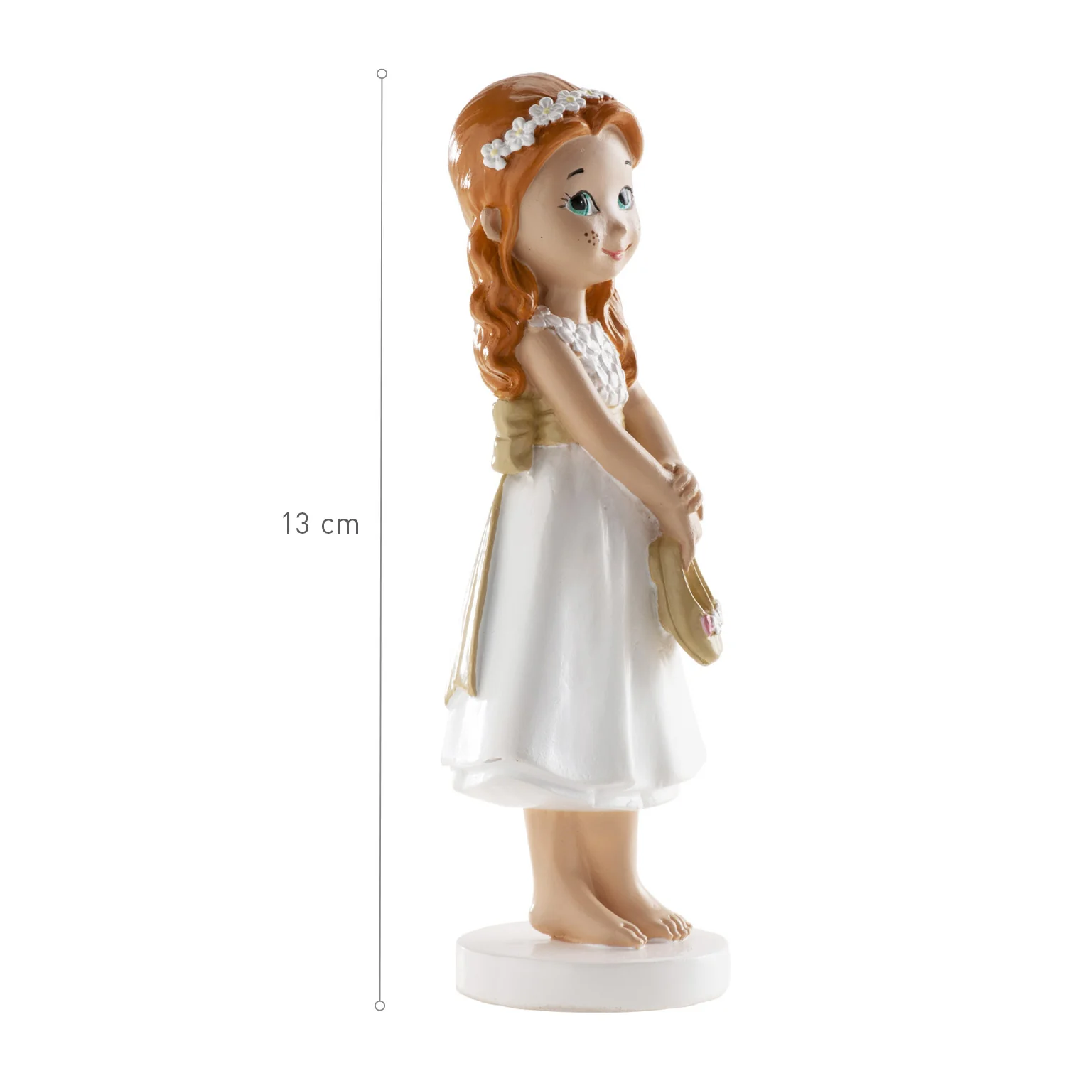 Communion Barefoot Girl Cake Topper 13cm - Image 2