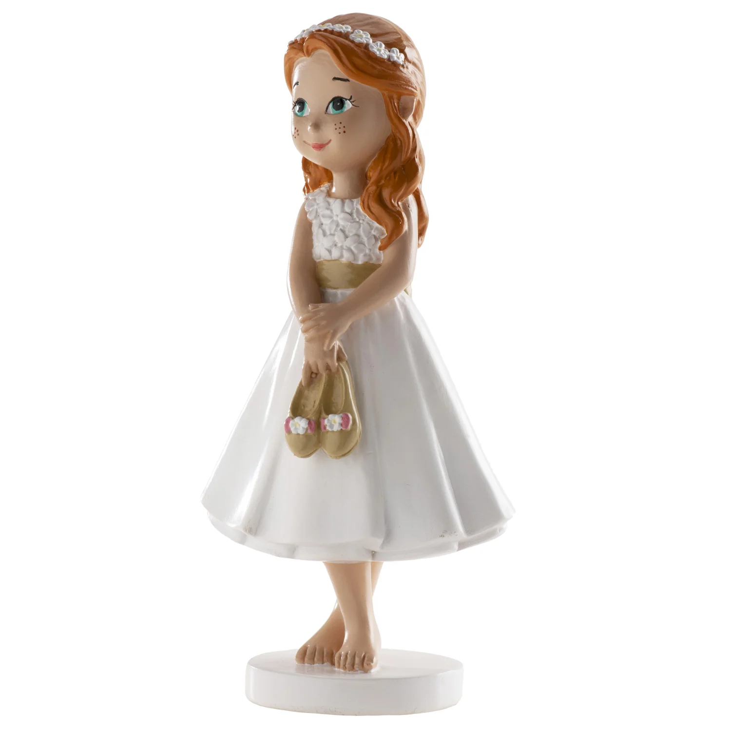 Communion Barefoot Girl Cake Topper 13cm - Image 3