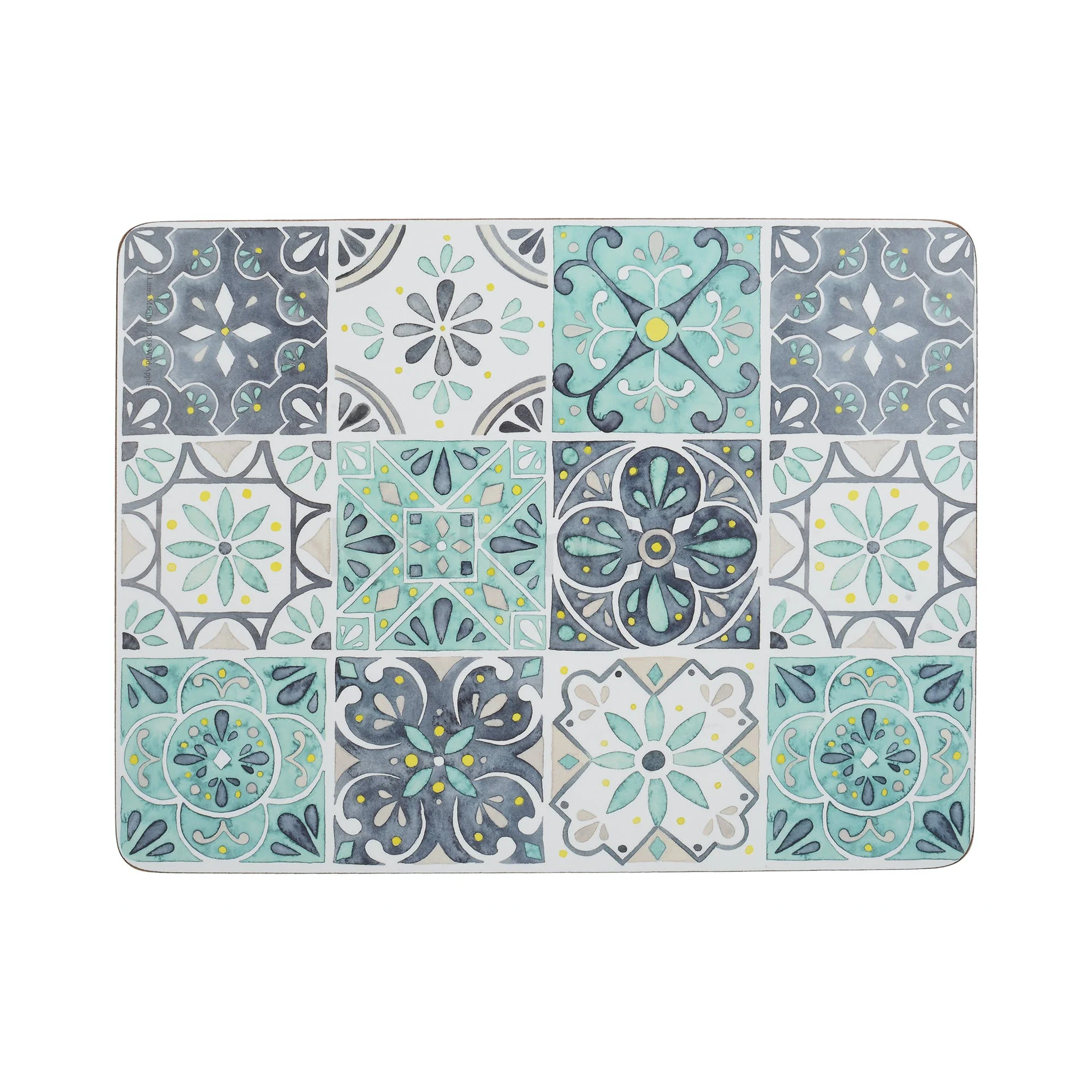 Creative Tops Green Tile Pack Of 6 Placemats