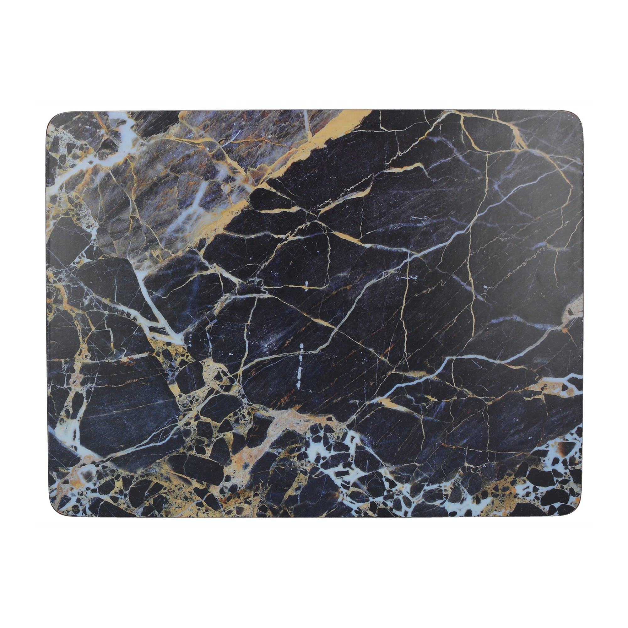 Creative Tops Navy Marble Pack Of 6 Premium Placemats