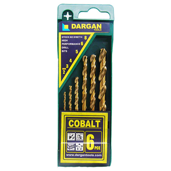 Dargan Tool Cobalt 6 Piece Drill Bit Set