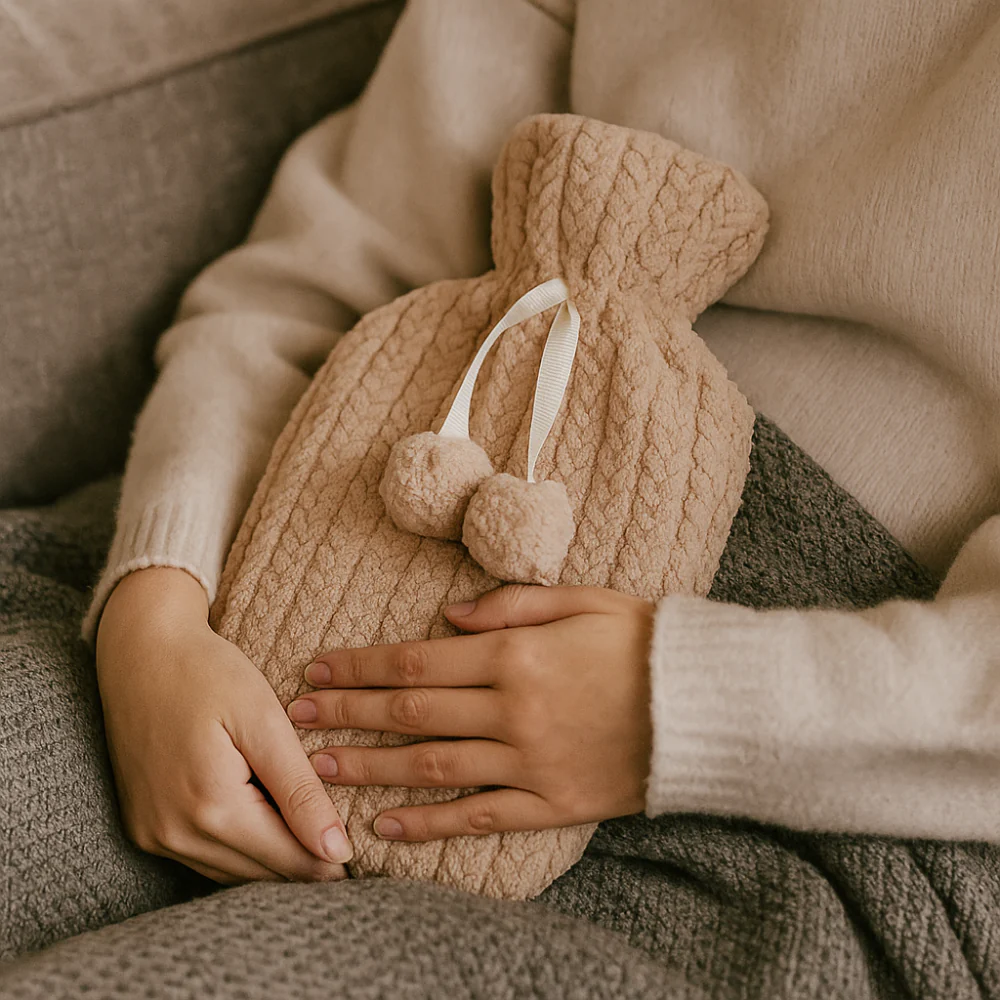 De Vielle Sherpa Covered Hot Water Bottle – Assorted