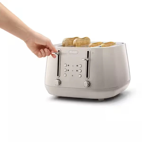 De'Longhi Beige Eclettica 4 Slice Toaster - Image 2