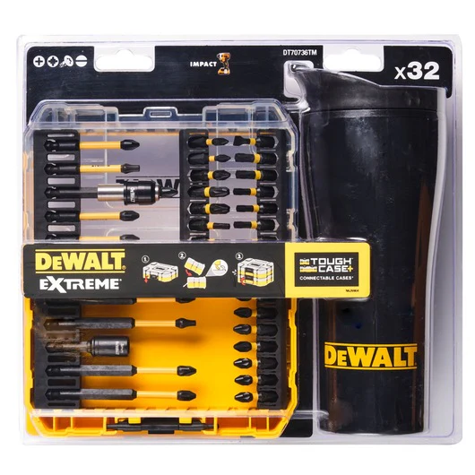 DeWalt 32 Piece FlexTorq Bit Set & Travel Mug - Image 2