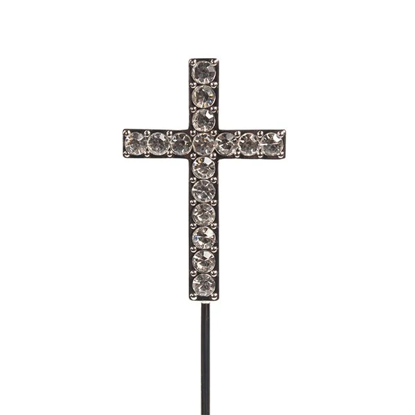 Diamante Cross Cake Decoration