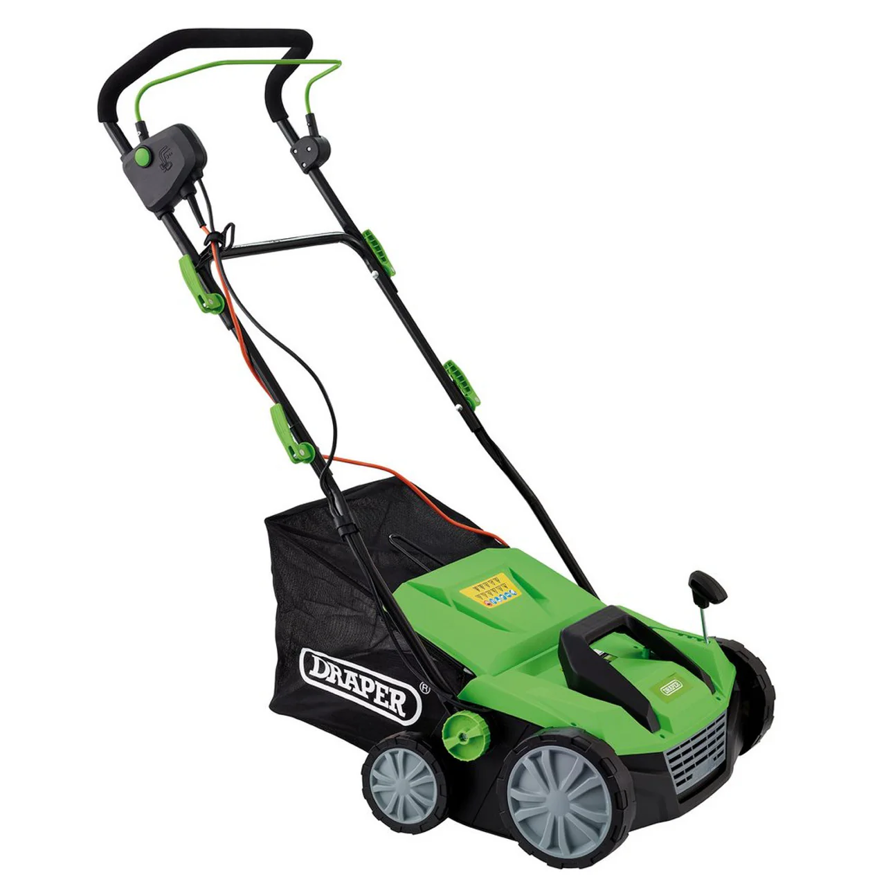 Draper 230V 2-in-1 Lawn Aerator and Scarifier 380mm 1800W - Image 3