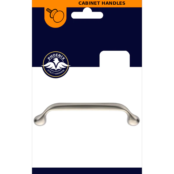 Drop Handle Satin Nickle 128mm