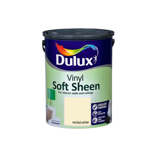 Dulux Vinyl Soft Sheen Orchid White 5L