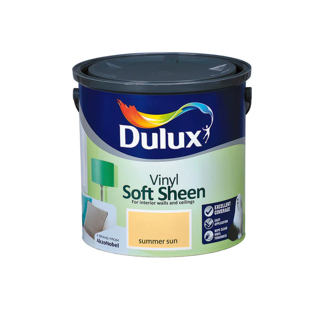 Dulux Vinyl Soft Sheen Summer Sun 2.5L