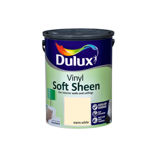 Dulux Vinyl Soft Sheen Warm White 5L