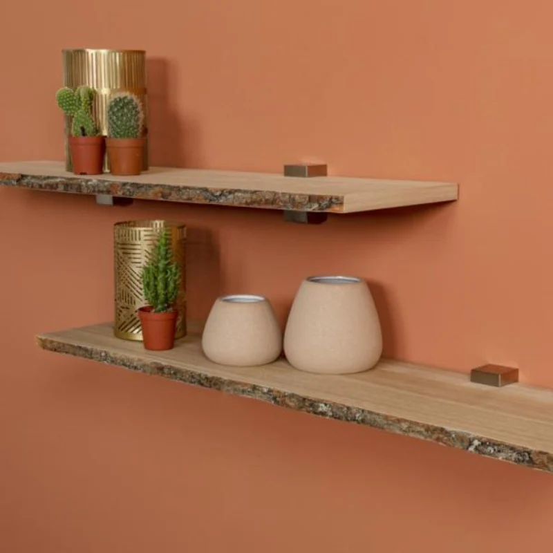 Duraline Shelf Board 4xS XS2 Oak Veneer with Bark 20mm 80x23,5cm - Image 2