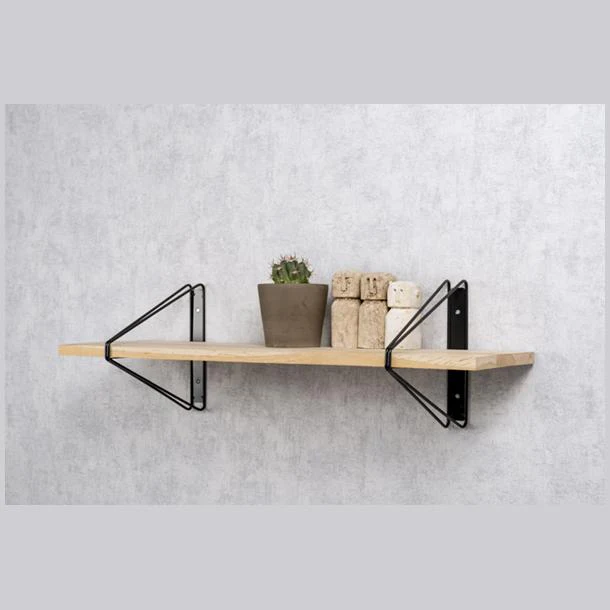 Duraline Shelf Bracket double high S/2 black 24x26,5cm - Image 2