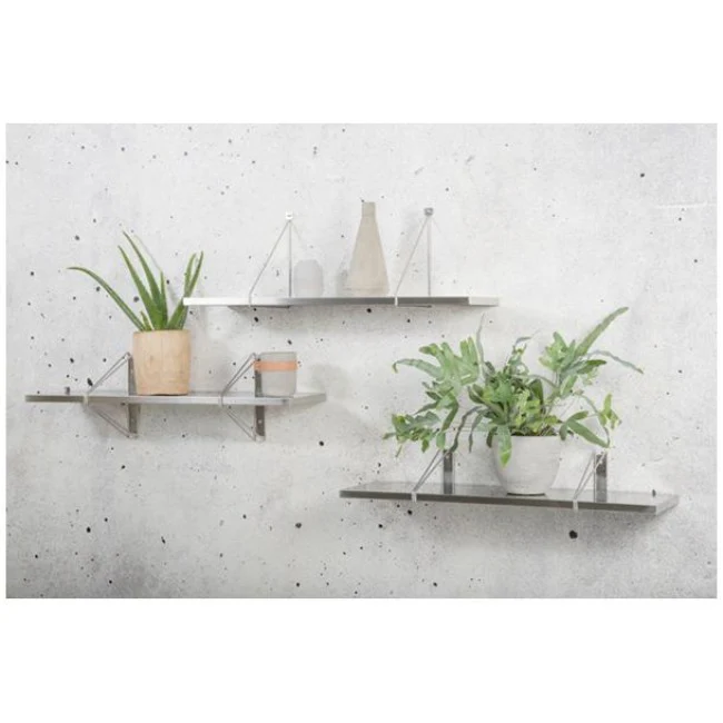 Duraline Shelf Bracket thin S/2 stainless steel 5mm 24x26,5cm - Image 2