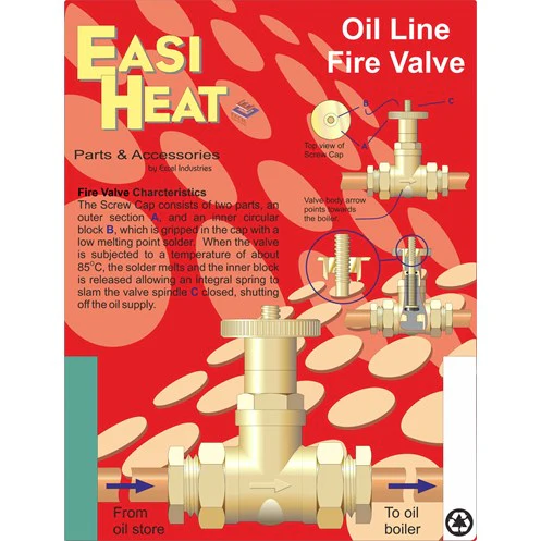 Easi Heat 3/8" Standard Oil Line Fire Valve