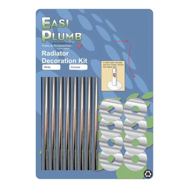 Easi Plumb Chrome Radiator Decoration Kit