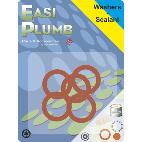 Easi Plumb Fibre Washers 1/2" 5 Pack