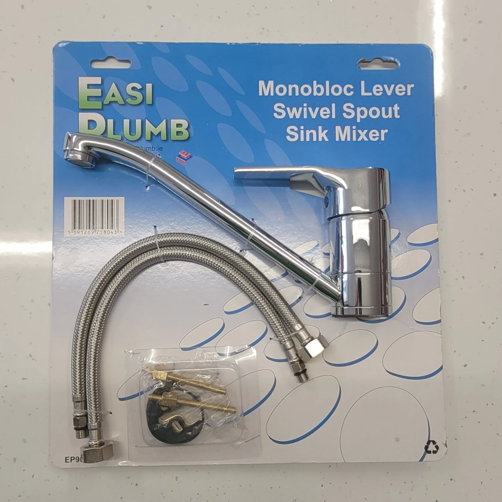 Easi Plumb Monobloc Lever Swivel Spout Sink Mixer