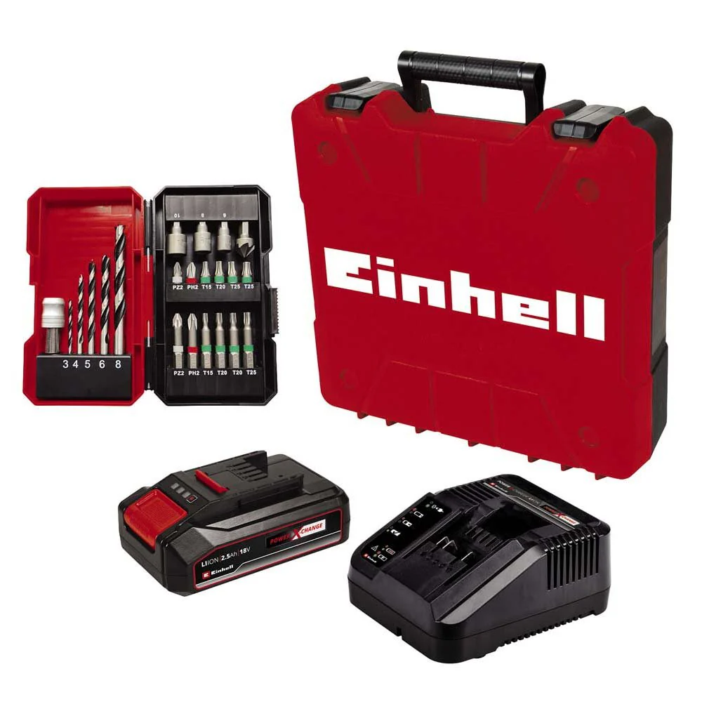 Einhell 18V 44Nm Combi Drill & Accessory - Kit - Image 2