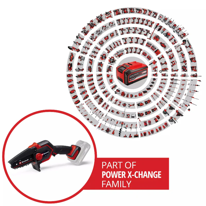 Einhell 18V 15.8cm Pruning Chainsaw - No Battery - Image 8