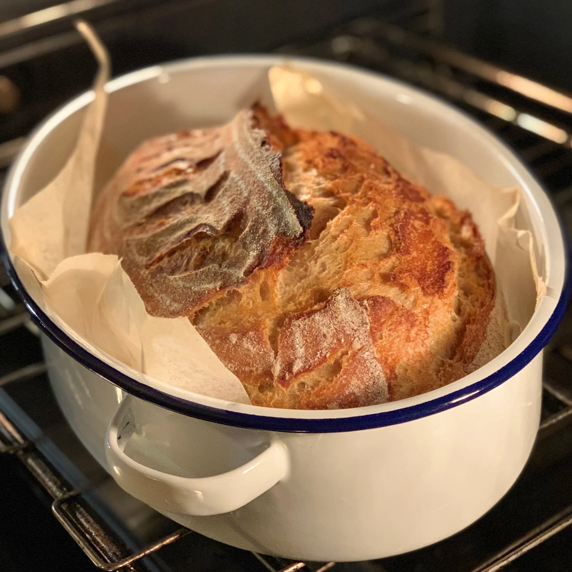 Enamel Falcon 30cm Oval Roaster with Lid - Image 3
