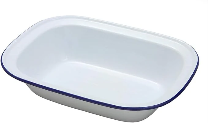 Enamel Oblong Pie Plate 20cm