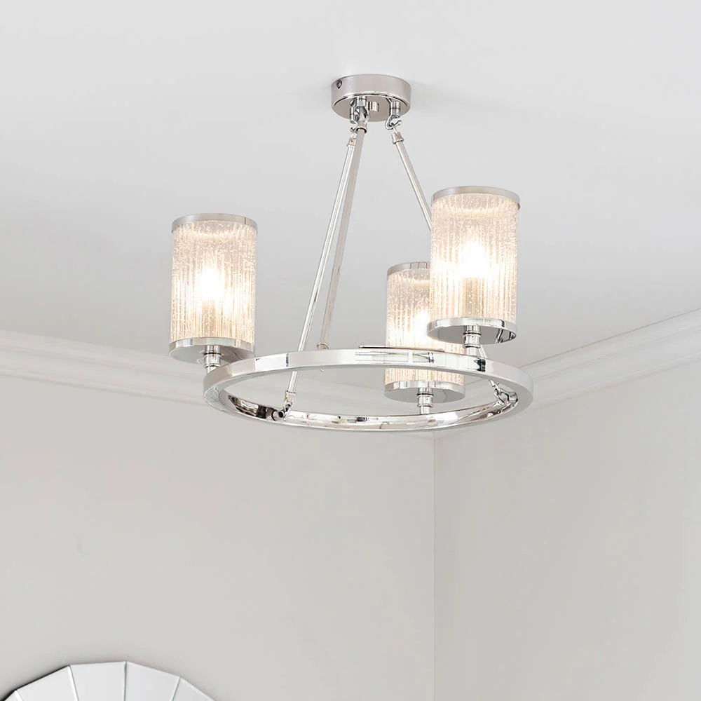 Endon Easton 3 Light Semi Flush - Image 5