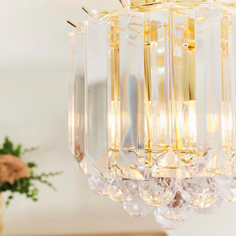 Endon Fargo Ceiling 2 Light Flush Chrome - Image 2