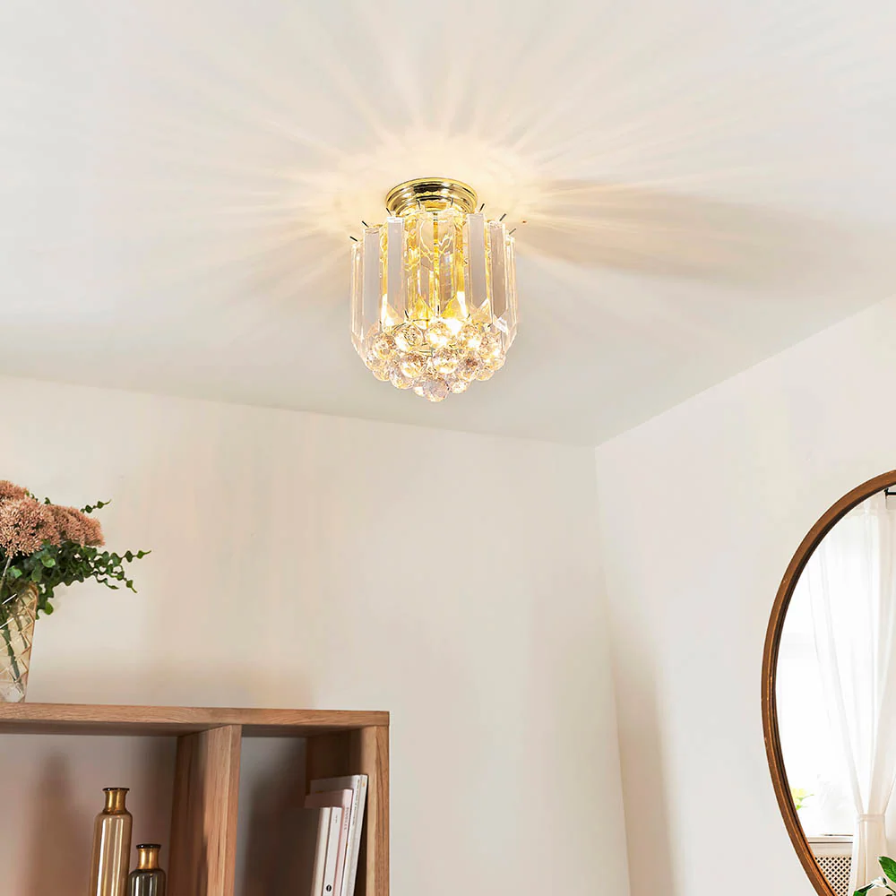 Endon Fargo Ceiling 2 Light Flush Chrome - Image 3