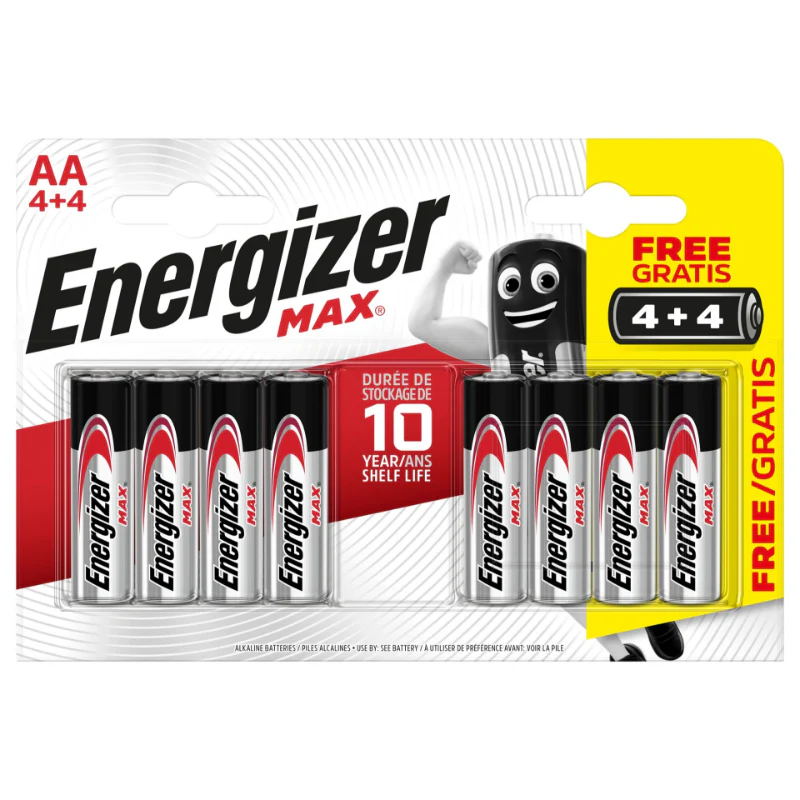Energizer AA Batteries 4+4 Pack