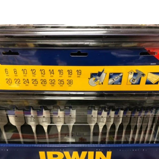 Faithfull 17 Piece 4X Blue Groove Flat Bit Set - Image 3