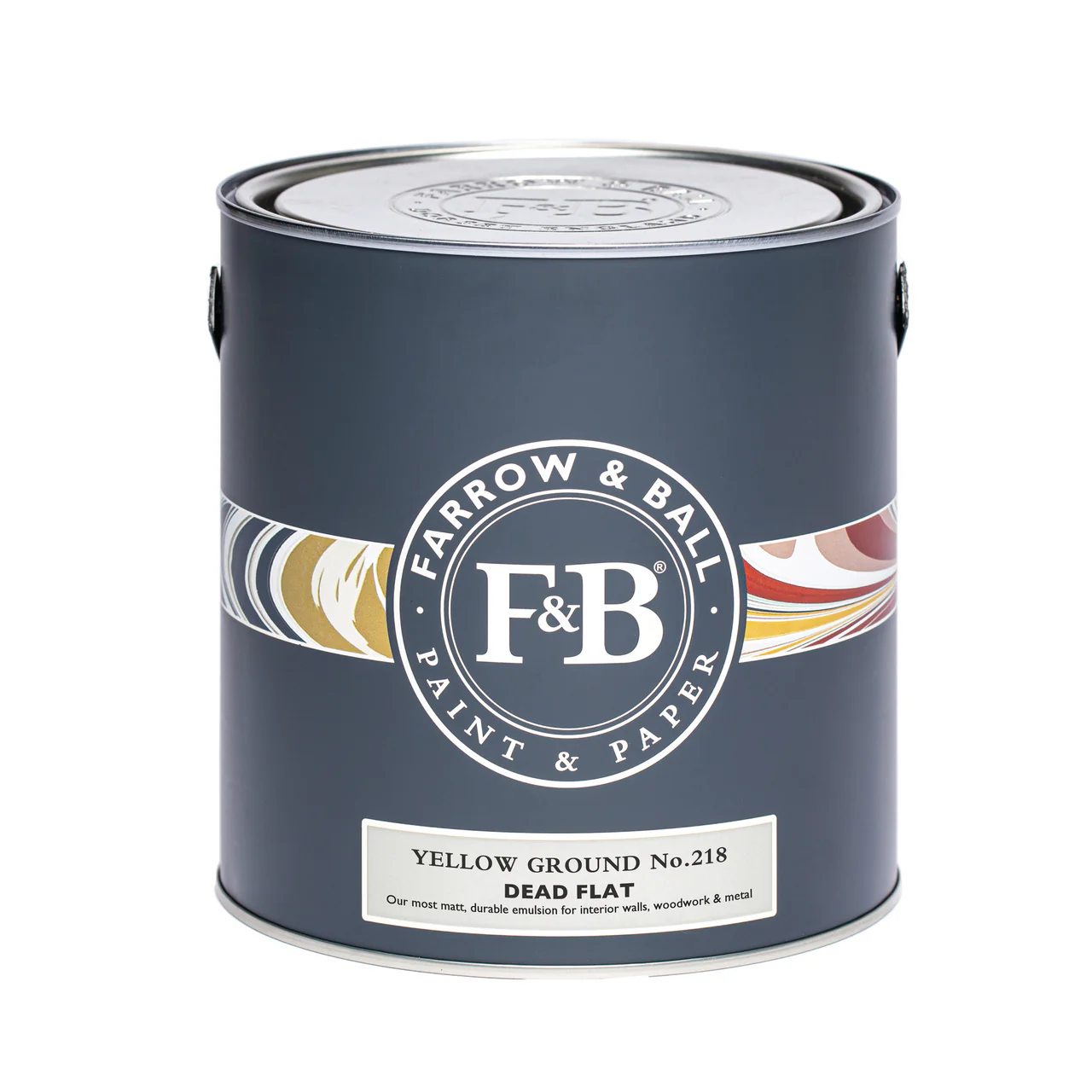 Farrow & Ball 2.5 Litre Dead Flat Yellow Ground 218