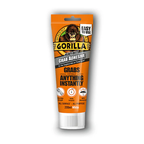 Gorilla Grab Adhesive White Tube 200ml