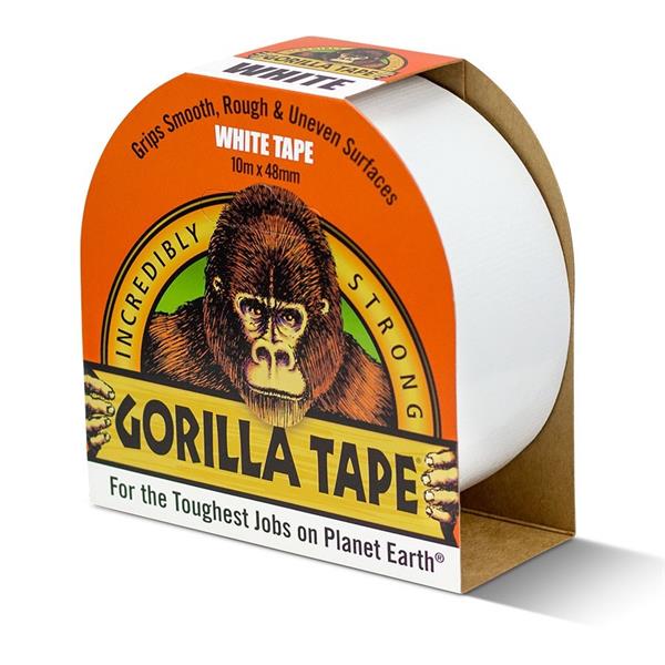 Gorilla Handy Roll Tape White 10m