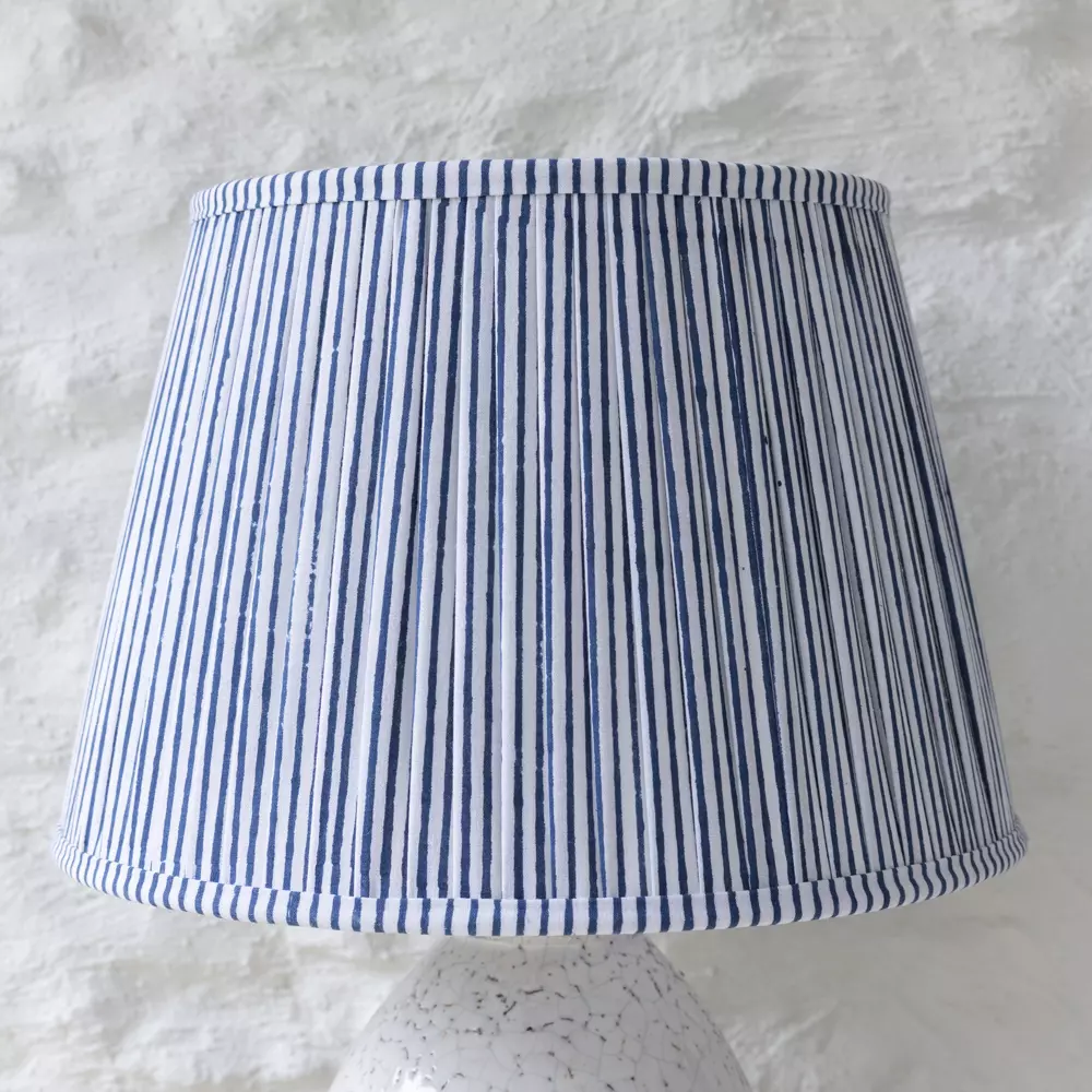 Grand Illusions Lampshade Stripe Blue 40cm - Image 5