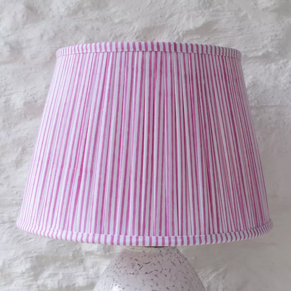 Grand Illusions Lampshade Stripe Pink 35cm - Image 4