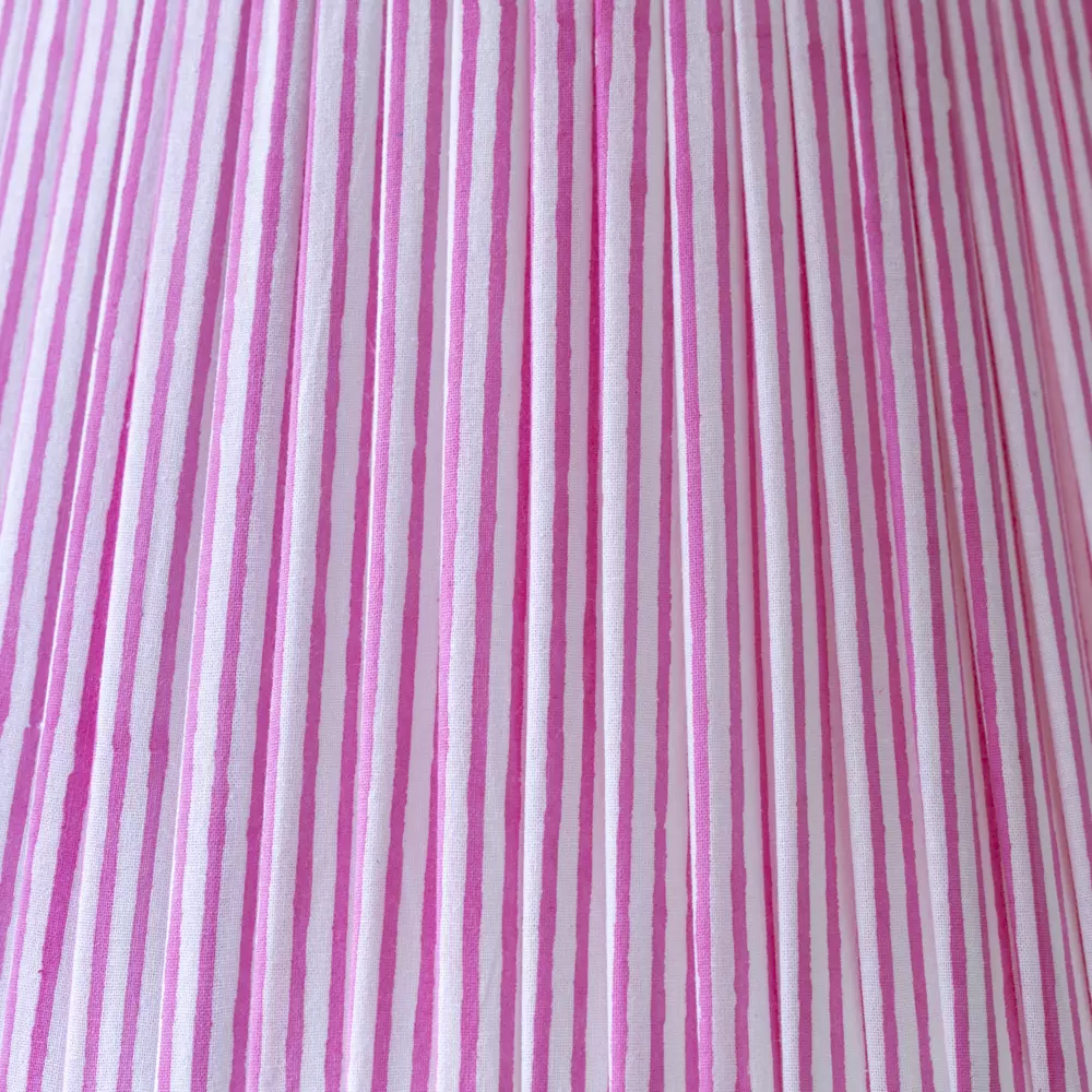 Grand Illusions Lampshade Stripe Pink 40cm - Image 4