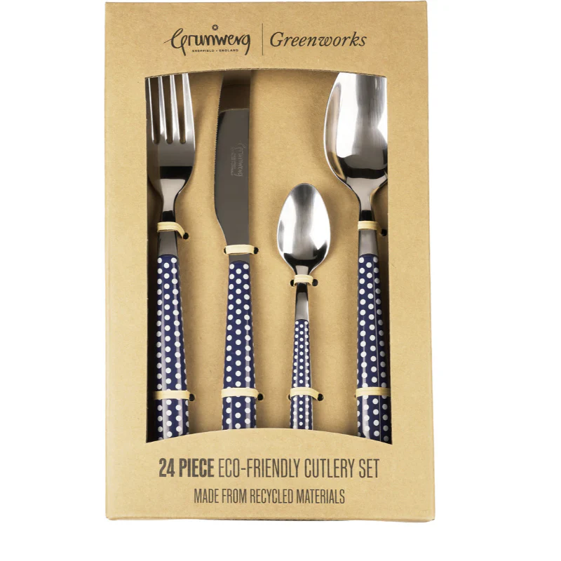 Grunwerg 24 Piece Cutlery Set Set Polka - Image 3