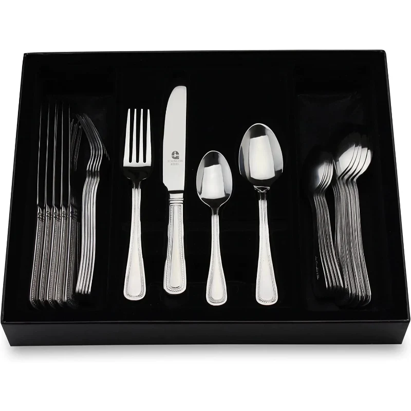 Grunwerg Classic Bead 24 Piece Cutlery Set - Image 3