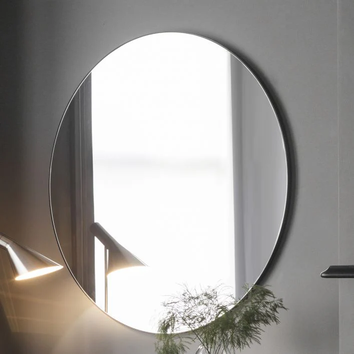 Hayle Round Mirror - Silver - Image 2