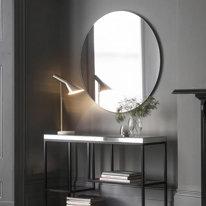 Hayle Round Mirror - Silver - Image 3