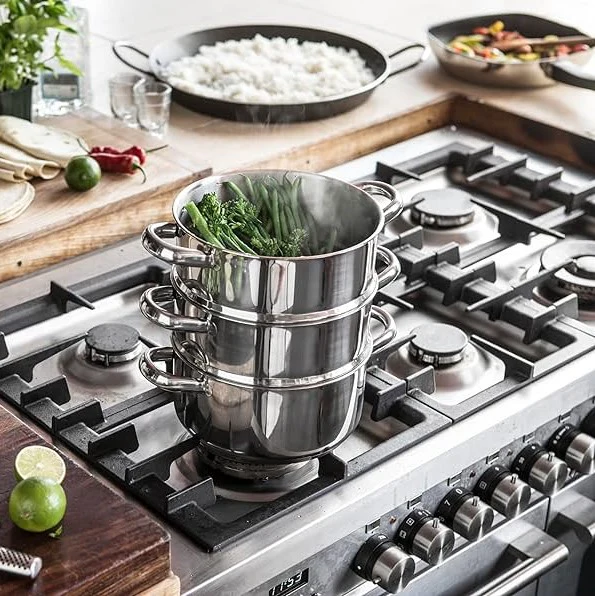 Judge Stainless Steel Steamer - 3 Tier 18 cm - Image 3