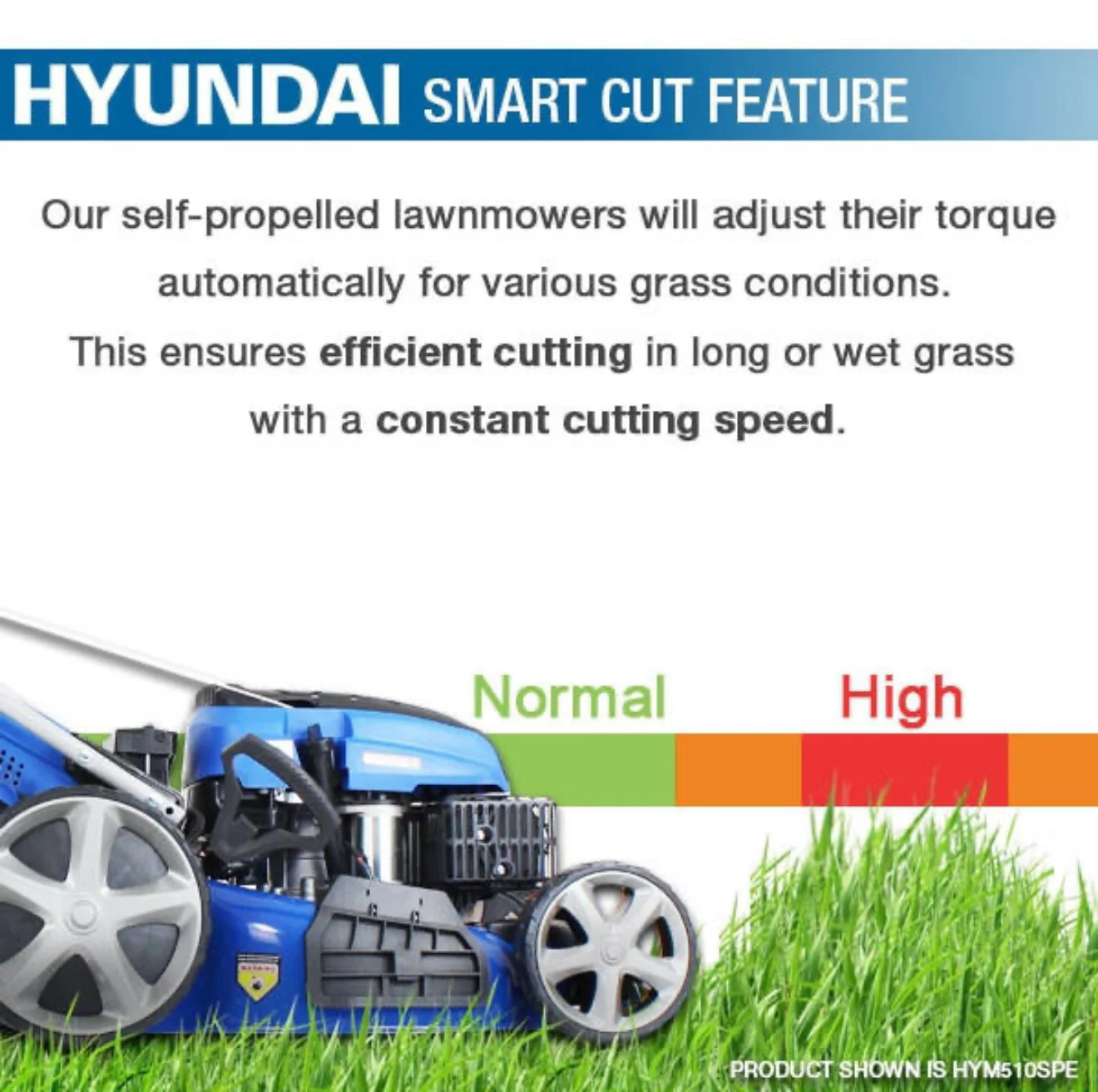 Hyundai 17" Self Propelled Lawnmower 139cc - Image 14
