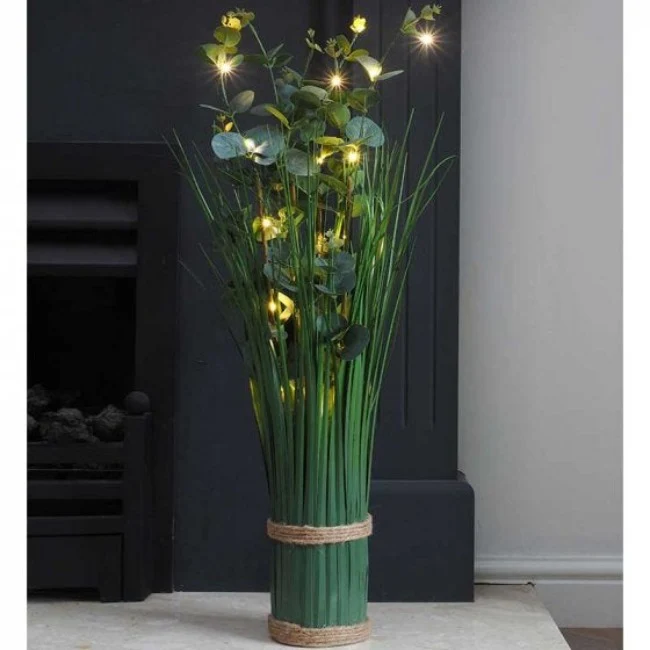 In-Lit Artificial Bouquet - Eucalyptus - Verde 70 cm
