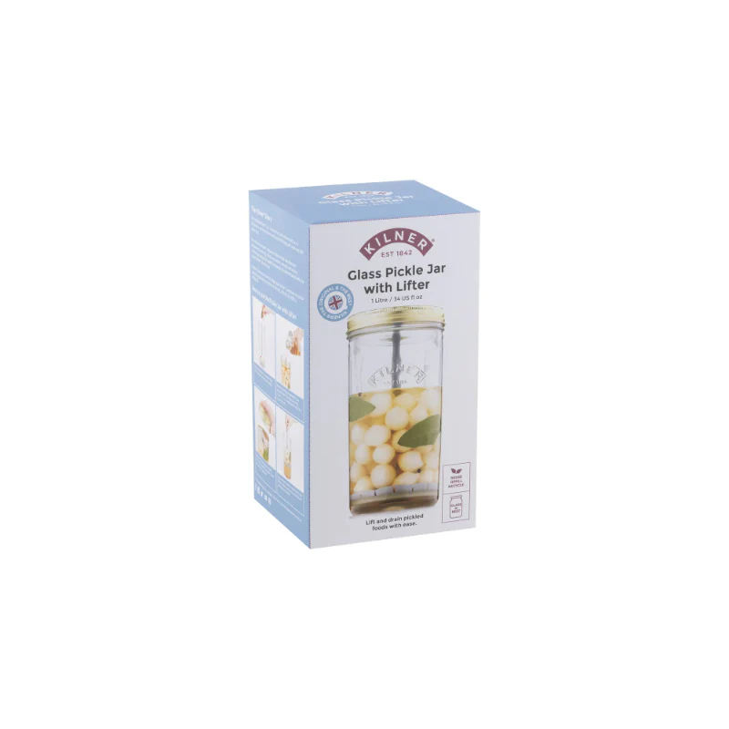 Kilner Pickle Jar With Lifter 1 Litre - Image 2