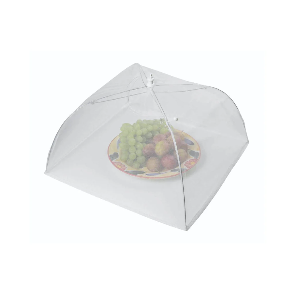 KitchenCraft 30cm White Umbrella Food Cover