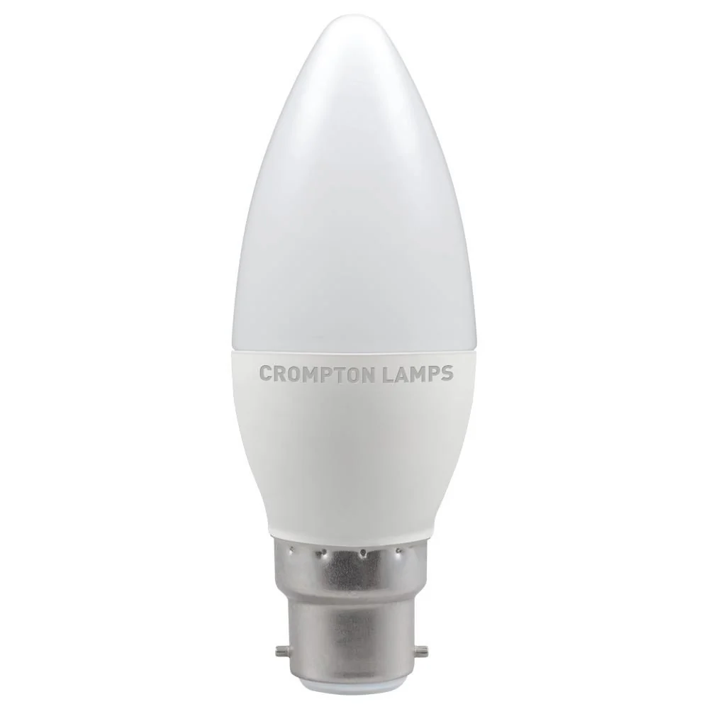 Crompton 5.5W LED Candle Warm White Dimmable BC-B22d Light Bulb