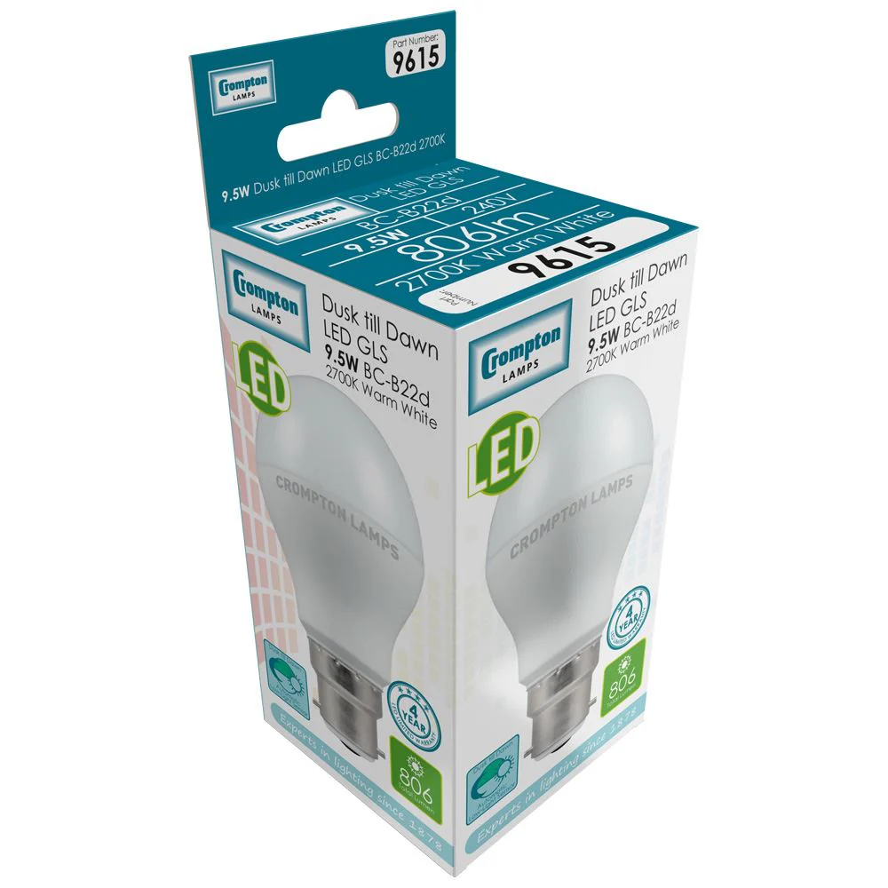 LED GLS Thermal Plastic Dusk till Dawn - Image 2