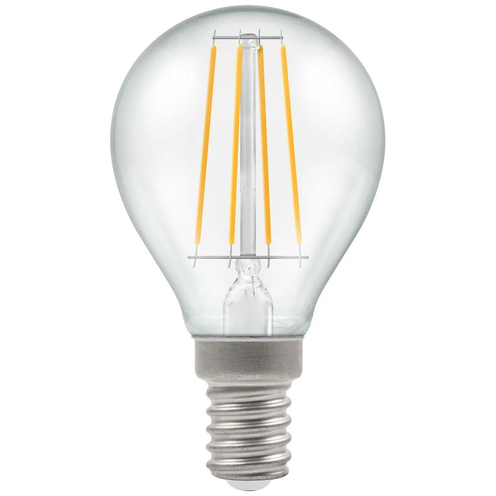LED Round Filament Clear Dimmable
