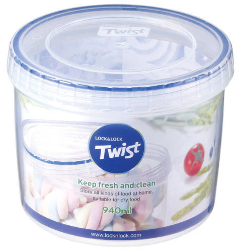 Lock & Lock 940ml Twist Lock Round Container