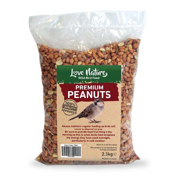 Love Nature Premium Peanuts Bird Food 2.5kg – Year-Round Energy for Garden Birds